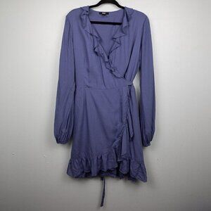 Paige Shawna blue wrap dress-M
